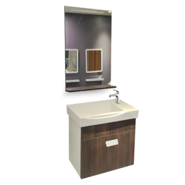 MEUBLE SALLE DE BAIN 500*300*450MM-MIROIR 450*120*700MM REF:6523-A017
