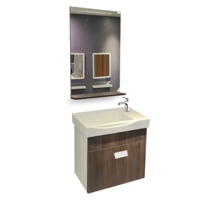 MEUBLE SALLE DE BAIN 500*300*450MM-MIROIR 450*120*700MM REF:6523-A017