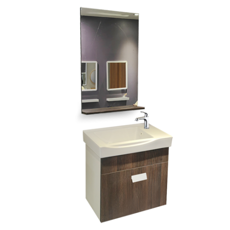 MEUBLE SALLE DE BAIN 500*300*450MM-MIROIR 450*120*700MM REF:6523-A017
