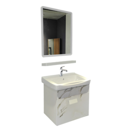 MEUBLE SALLE DEBAIN 500*360*450MM-MIROIR480*630*15MM REF:6520-20-B008