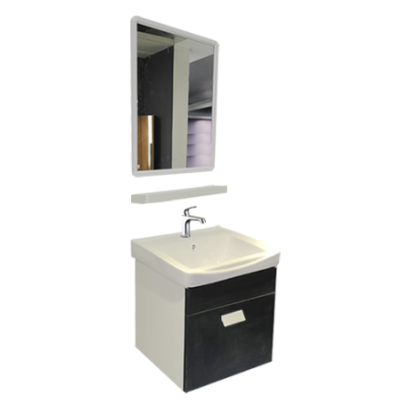 MEUBLE SALLE DEBAIN 500*360*450MM-MIROIR480*630*15MM REF:6520-20-C017
