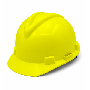 CASQUE DE SÉCURITÉ HAUT DE GAMME À CRÉMAILLÈRE, INTÉRIEUR CUIR + MOUSSE + TEXTILE, JAUNE – FIXOL