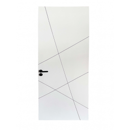 BLOC PORTE 206*90*10CM COMPLET (SERRURE+PAUMELLE+BATTIE) REF: M-008
