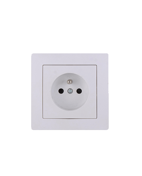 PRISE 2P+T ENCASTRE "YAKI" BOITE DE 10 PCS REF: U3-008