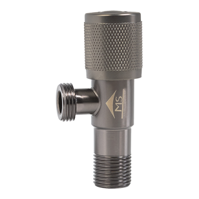 ROBINET EQUERRE 1/2*1/2 GRIS REF:HCP25-04G