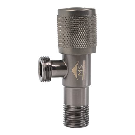 ROBINET EQUERRE 1/2*1/2 GRIS REF:HCP25-04G