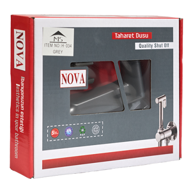 DOUCHETTE AVEC FLEXIBLE ABS GRIS REF:H-034