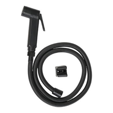 DOUCHETTE AVEC FLEXIBLE ABS NOIR REF:H-033