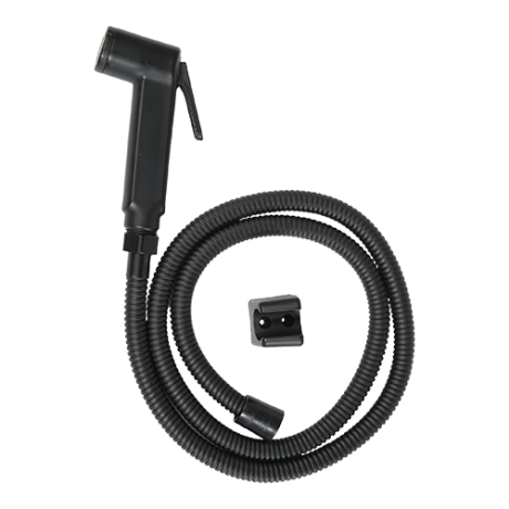 DOUCHETTE AVEC FLEXIBLE ABS NOIR REF:H-033