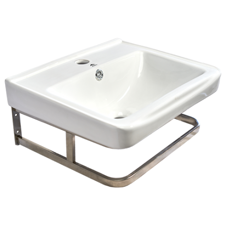 VASQUE BLANC AVEC PORTE SERVIETTE 430*360*200MM REF:3003