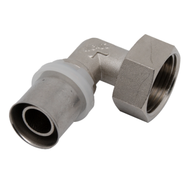COUDE A SERTIR FEMELLE+FILETAGE FEMELLE90°121A Ø25X1/2FPE-XREF:2121A-208