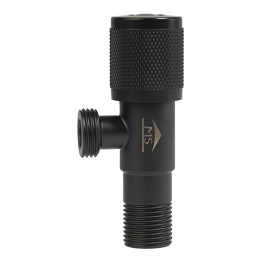 ROBINET EQUERRE 1/2*1/2 NOIR REF:HCP25-04B