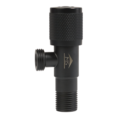 ROBINET EQUERRE 1/2*1/2 NOIR REF:HCP25-04B