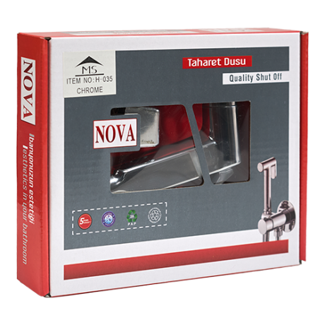 DOUCHETTE AVEC FLEXIBLE ABS CHROME REF:H-035