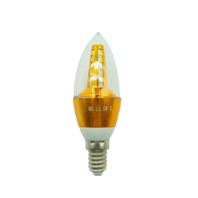 AMPOULE FLAMME-TRANS  E14 BLANC  "MS" 5W REF:MSLS5WX-W