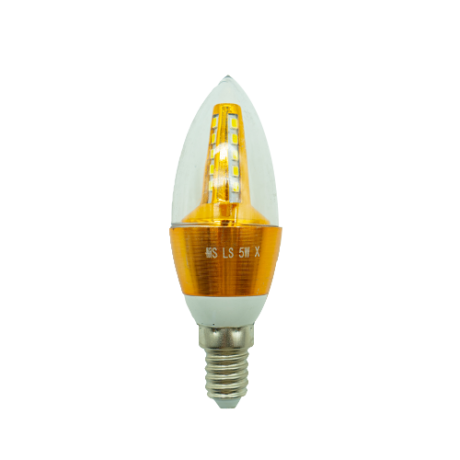 AMPOULE FLAMME-TRANS  E14 BLANC  "MS" 5W REF:MSLS5WX-W