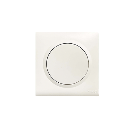 INTERRUPTEUR  SIMPLE VA ET VIENT ENCASTRE  "YAKI" BLANC  REF: AL01/20W