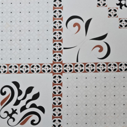 CARREAUX 300X300X7.5MM GLOSSY-NOVA- "INDE" REF: 392 net