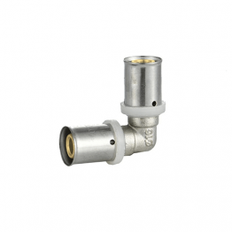 COUDE A SERTIR FEMELLE 90° 121UA  PE-X/AL Ø 16 (65105)