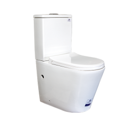 WC HORIZONTAL DOUBLE POUSSOIR BLANC P TRAP 620*370*820 REF:2003W