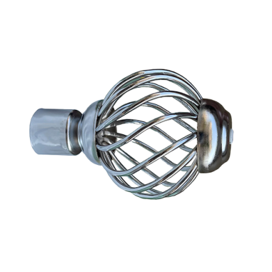 EMBOUT POUR RIDEAU CHROME REF:RNB B-006-S
