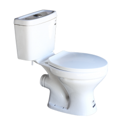 WC HORIZONTAL DOUBLE POUSSOIR BLANC"MS"650X365X740MM REF:C1104