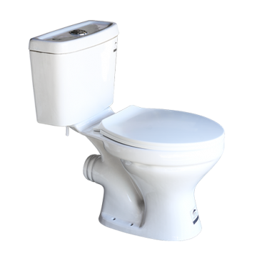 WC HORIZONTAL DOUBLE POUSSOIR BLANC"MS"650X365X740MM REF:C1104