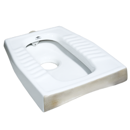 WC TURQUE BLANC EN CERAMIQUE SQUATTING "INDE" 490*370*150MM