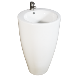 LAVABO GM BLANC 40*410*850MM  REF:368