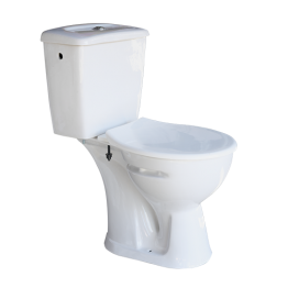 WC HORIZONTAL DOUBLE POUSSOIR BLANC P TRAP "INDE" 600*400*755MM NET