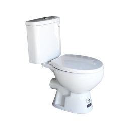 WC HORIZONTAL DOUBLE POUSSOIR BLANC P TRAP 180MM REF:2061