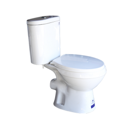 WC HORIZONTAL DOUBLE POUSSOIR BLANC P TRAP 180MM REF:2005
