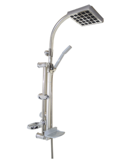 BARRE DE DOUCHE COMPLET AVEC FLEXIBLE +POMMEAU  C-90/19AD0009