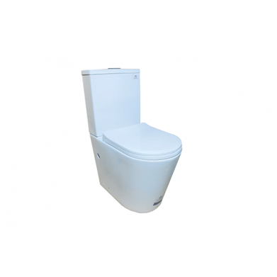 WC HORIZONTAL DOUBLE POUSSOIR BLANC P TRAP 620*370*820 REF:2003W