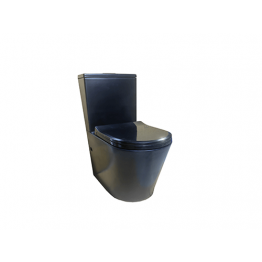WC HORIZONTAL DOUBLE POUSSOIR NOIR P TRAP 620*370*820 REF:2003B