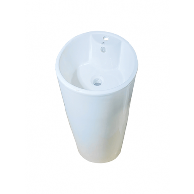 LAVABO GM ROND BLANC 40*410*850MM  REF:368