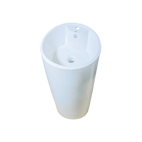 LAVABO GM ROND BLANC 40*410*850MM  REF:368