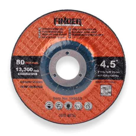 DISQUE POUR MEULEUSE 100x6x16MM "FINDER MAX"  REF:FD12650461