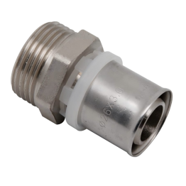RACCORD UNION A SERTIR MALE  PE-X/AL S16MMX1/2"M REF:2121-19