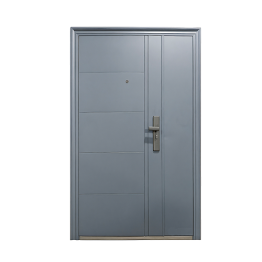 BLOC PORTE COMPLET BLINDÉ TIERCE (SERRURE+PAUMELLE+BATTIE)  – 205 x 120 x 5 CM SECUS032D-L