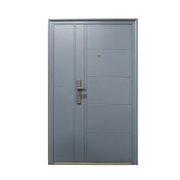 BLOC PORTE COMPLET BLINDÉ TIERCE (SERRURE+PAUMELLE+BATTIE)  – 205 x 120 x 5 CM SECUS032D-R