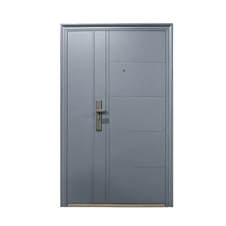 BLOC PORTE COMPLET BLINDÉ TIERCE (SERRURE+PAUMELLE+BATTIE)  – 205 x 120 x 5 CM SECUS032D-R