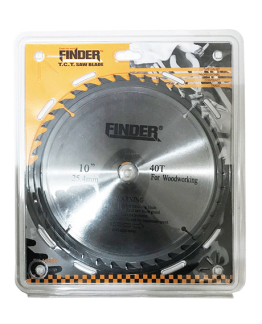 LAME DE SCIE CIRCULAIRE 255 MM X40T EN ACIER "FINDER" REF:195580