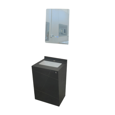 MEUBLE SDB 45*45*65CM + MIROIR LED 45*60CM REF:IB-053
