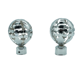 EMBOUT POUR RIDEAU CHROME REF:RNB B-010S