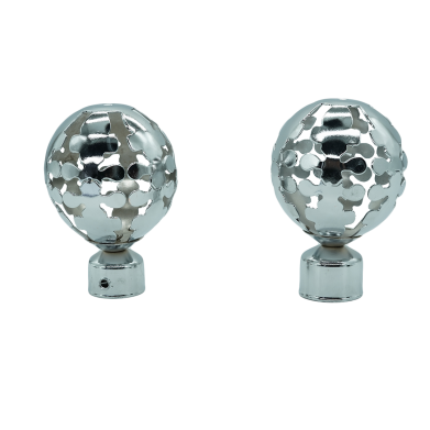 EMBOUT POUR RIDEAU CHROME REF:RNB B-010S