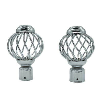 EMBOUT POUR RIDEAU CHROME REF:RNB B-006-S