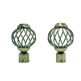 EMBOUT POUR RIDEAU BRONZE  REF:RNB B-006-BR