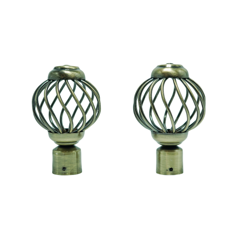 EMBOUT POUR RIDEAU BRONZE  REF:RNB B-006-BR
